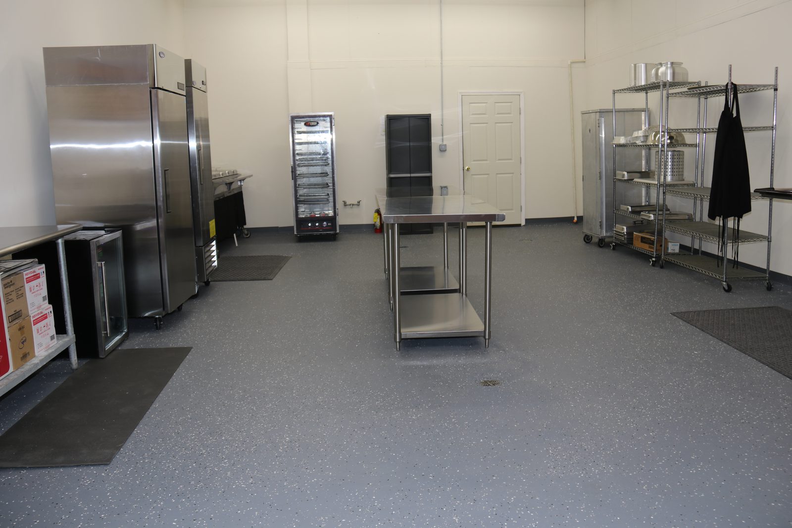 The main kitchen floor
