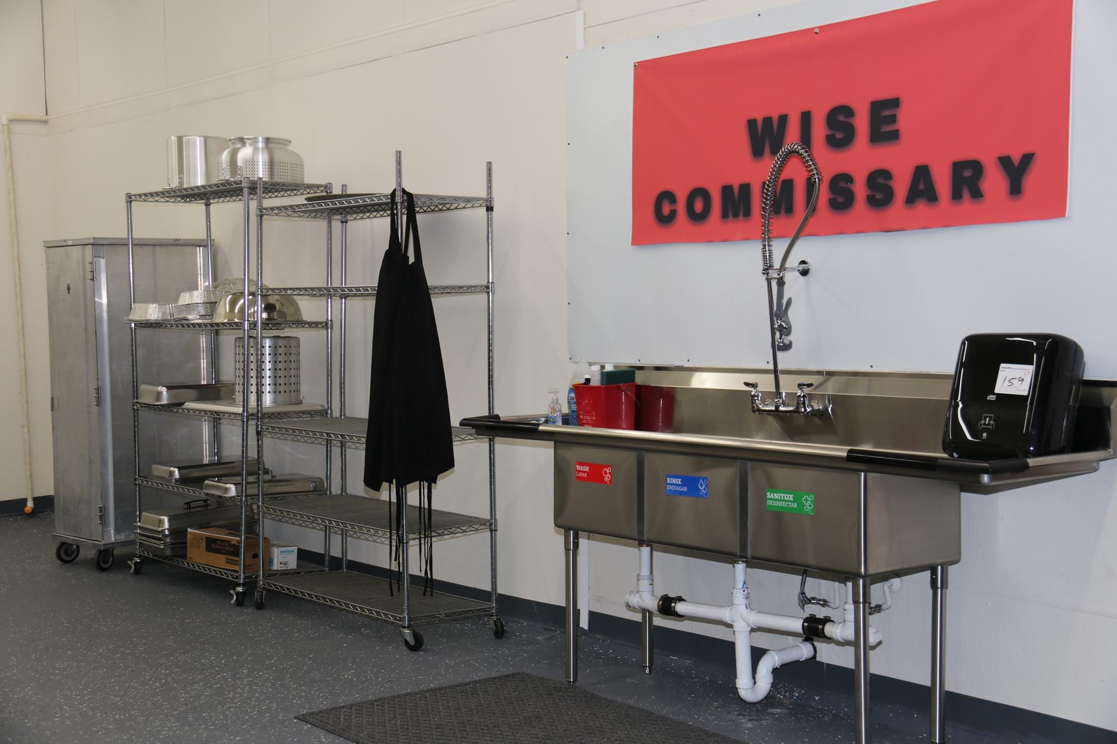 Work stations and sinks