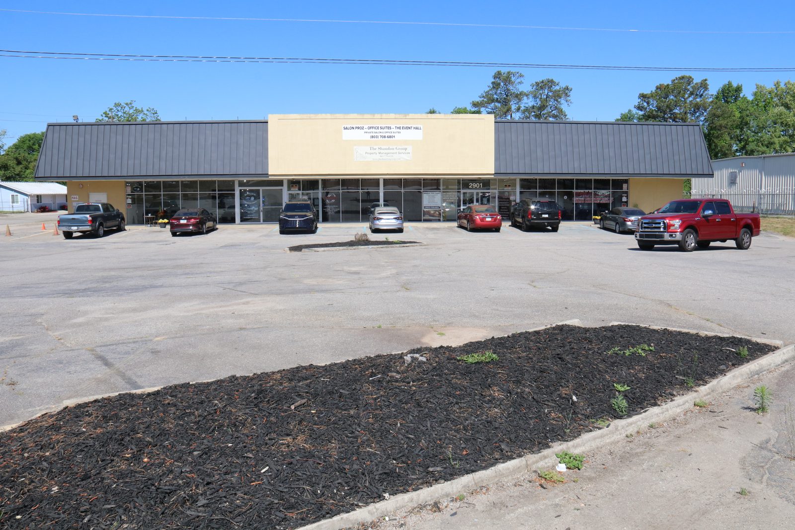 Storefront and on-site parking